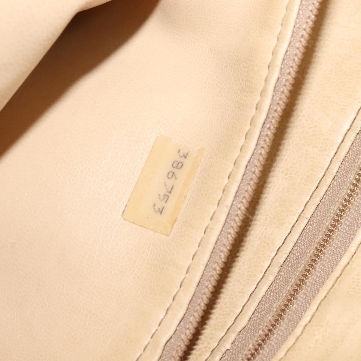 Chanel Vintage Shoulder Bag Leather, Beige, Leather, Shoulder Bag