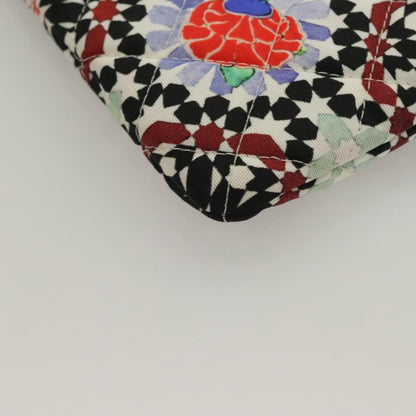 Chanel Dubai O Case Clutch Quilted Printed Nylon, MULTICOLOUR, NYLON, Clutche & pouche