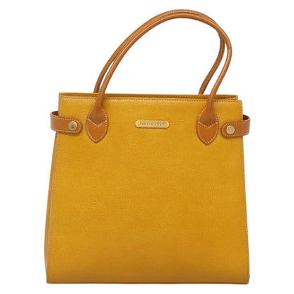 Burberry Vintage Handbag Leather, YELLOW, LEATHER, Handbag