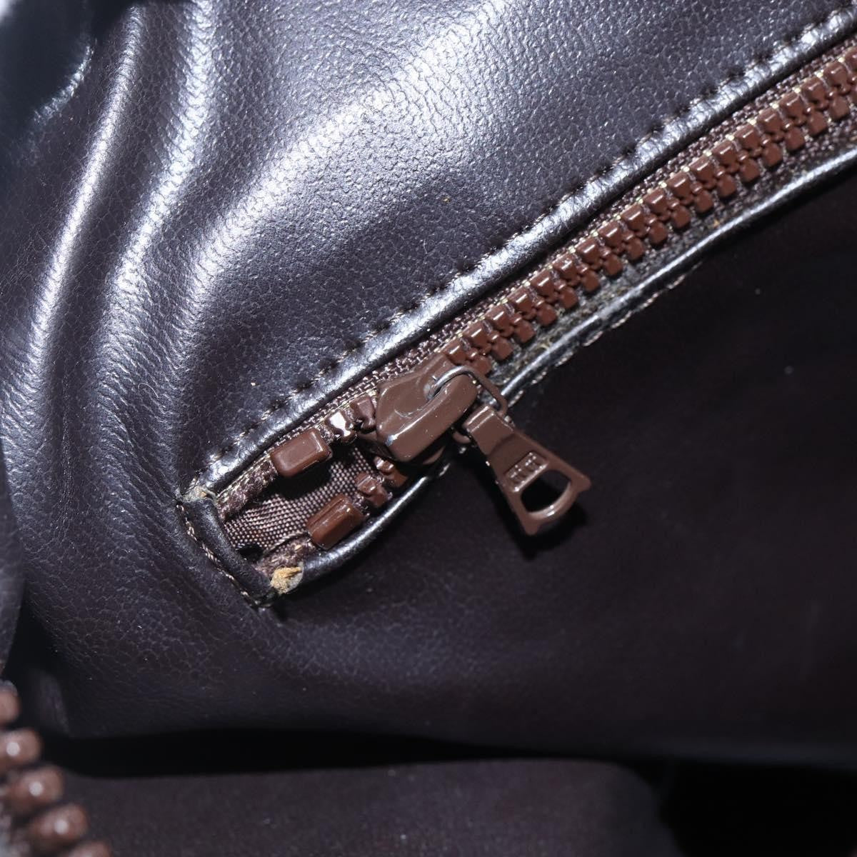 Celine Vintage Duffle Bag Macadam Coated Canvas, BEIGE, CANVAS, Handbag