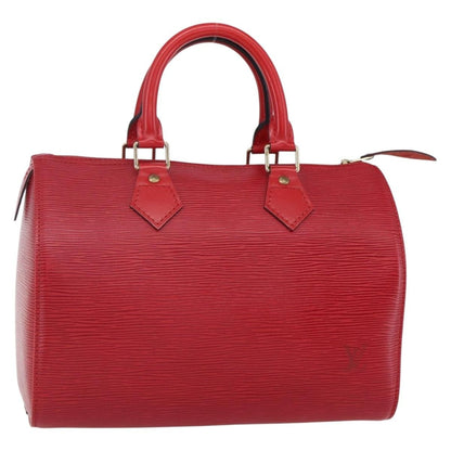Louis Vuitton Speedy Handbag Epi Leather, RED, LEATHER, Handbag