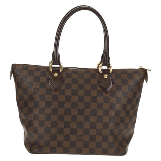 Louis Vuitton Saleya Handbag Damier, BROWN, CANVAS, Tote bag