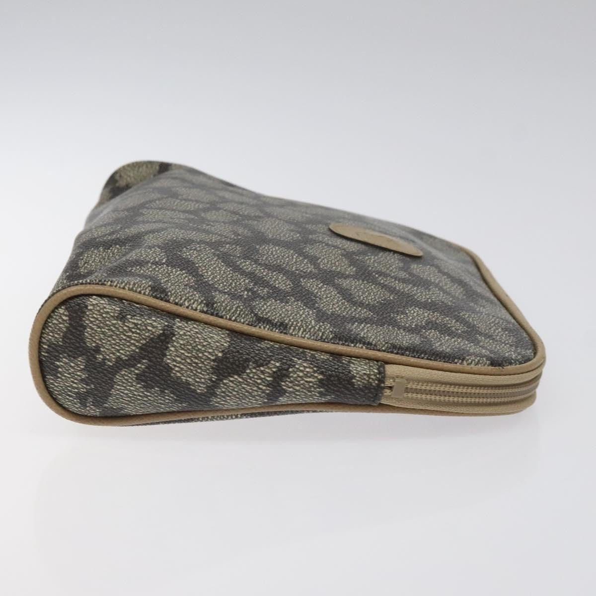 Saint Laurent Vintage Clutch PVC, BROWN, PVC, Clutche & pouche