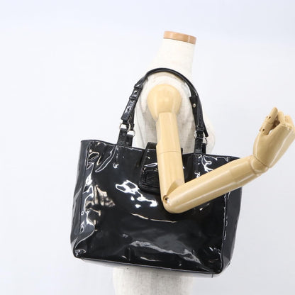 Salvatore Ferragamo Vintage Tote bag Patent Leather, BLACK, PATENT_LEATHER, Tote bag