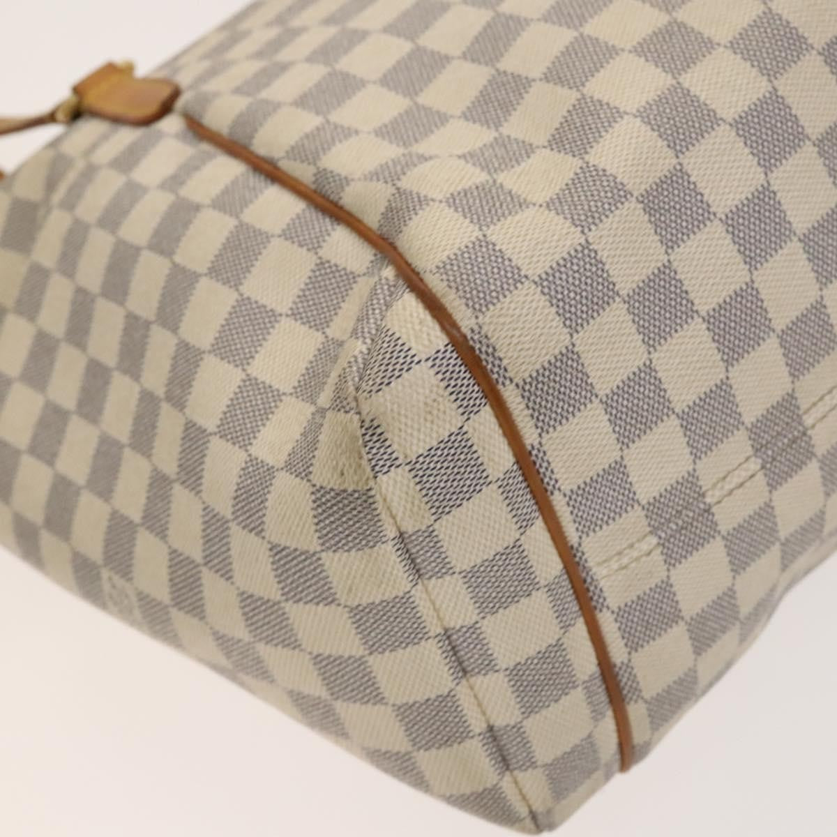 Louis Vuitton Totally Handbag Damier azur, WHITE, CANVAS, Tote bag