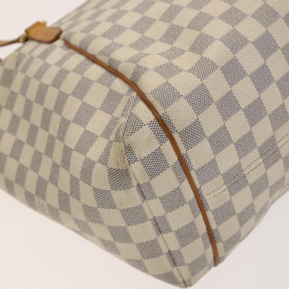 Louis Vuitton Totally Handbag Damier azur, WHITE, CANVAS, Tote bag
