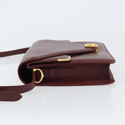 cartier Must de Cartier Shoulder Bag Leather, BURGUNDY, LEATHER, Shoulder bag