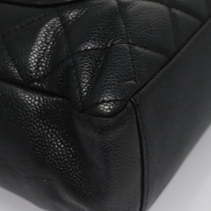 Chanel Petite Shopping Tote Quilted Caviar, BLACK, LEATHER, Tote bag