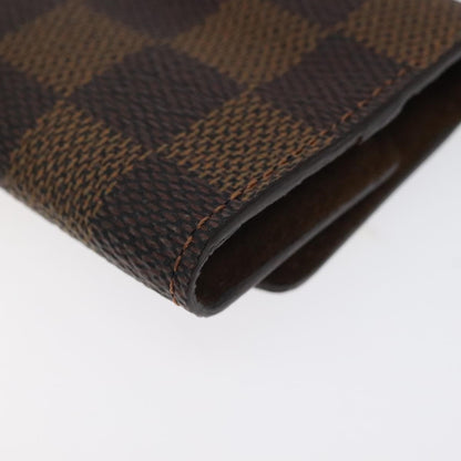 Louis Vuitton Cufflinks Case Damier, BROWN, CANVAS, Jewelry set