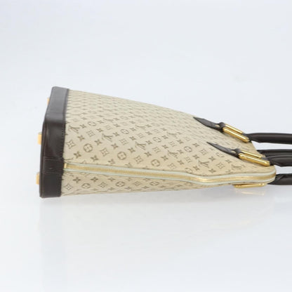 Louis Vuitton Alma Handbag Mini Lin Monogram, KHAKI, CANVAS, Handbag