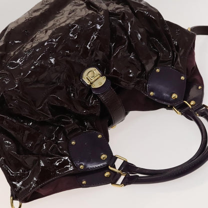 Louis Vuitton Surya Tote bag Mahina Patent Leather, PURPLE, CANVAS, Tote bag