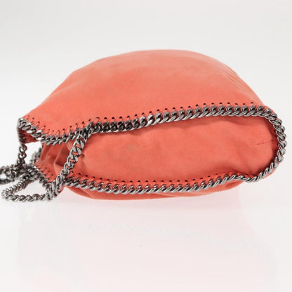 Stella McCartney Falabella Fold Over Crossbody Bag Suede, ORANGE, SUEDE, Crossbody bag