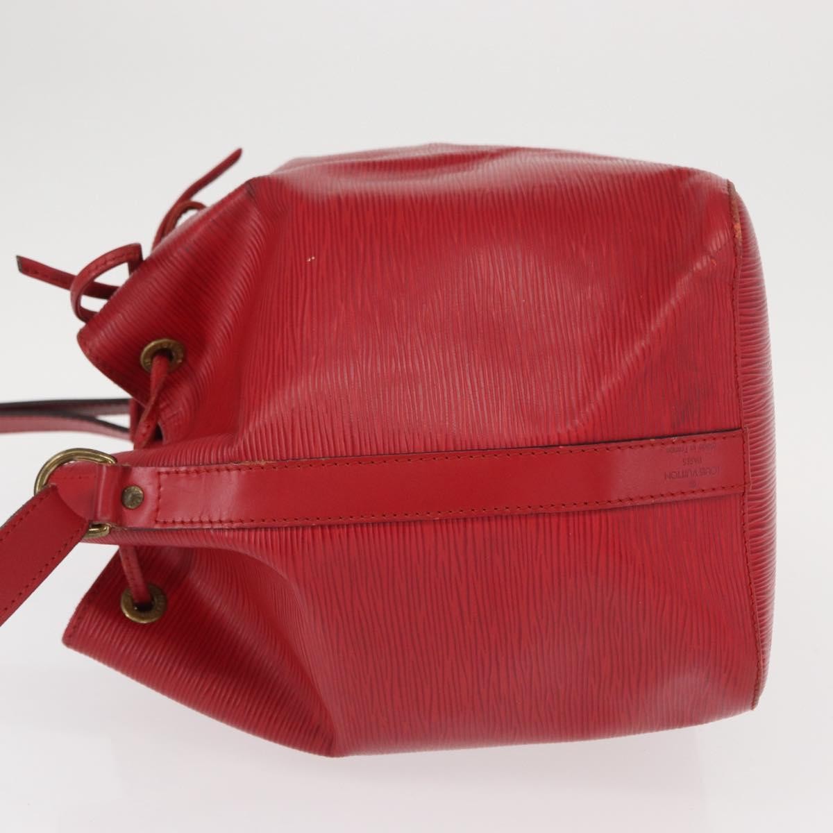 Louis Vuitton Petit Noe Handbag Epi Leather, RED, LEATHER, Shoulder bag