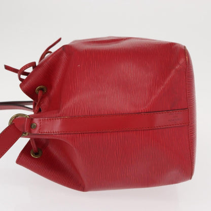 Louis Vuitton Petit Noe Handbag Epi Leather, RED, LEATHER, Shoulder bag