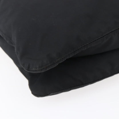 Prada Zip Messenger Quilted Tessuto, BLACK, NYLON, Shoulder bag