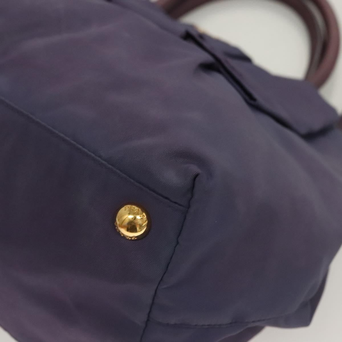 Prada Bow Tote Tessuto, PURPLE, NYLON, Handbag