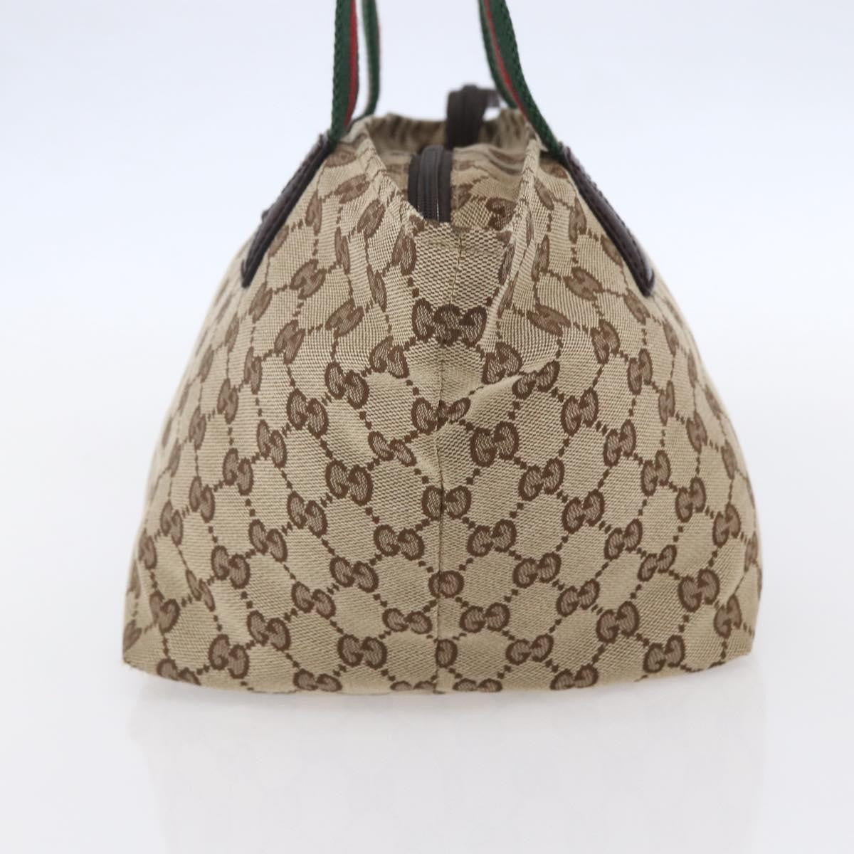 Gucci Web Zip Tote GG Canvas, BEIGE, CANVAS, Handbag
