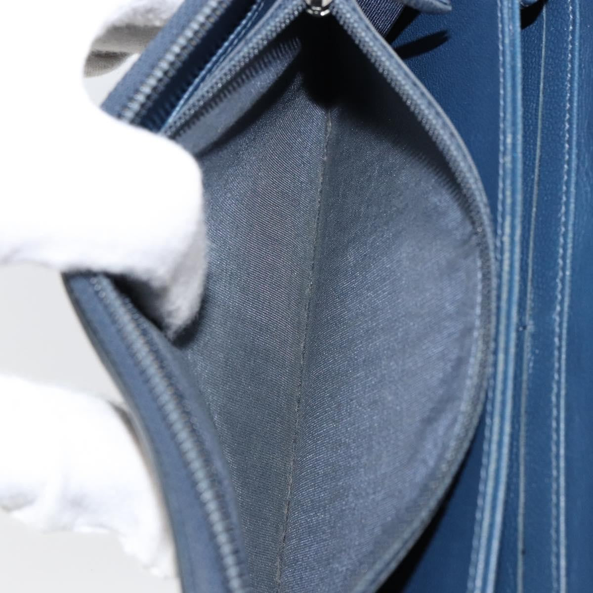 Chanel Boy Yen Wallet Quilted Lambskin, NAVY, LEATHER, Wallets