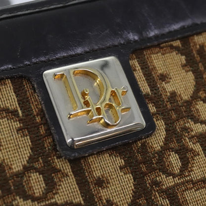 Christian Dior Vintage Trotter Shoulder Bag Canvas, BROWN, CANVAS, Shoulder bag