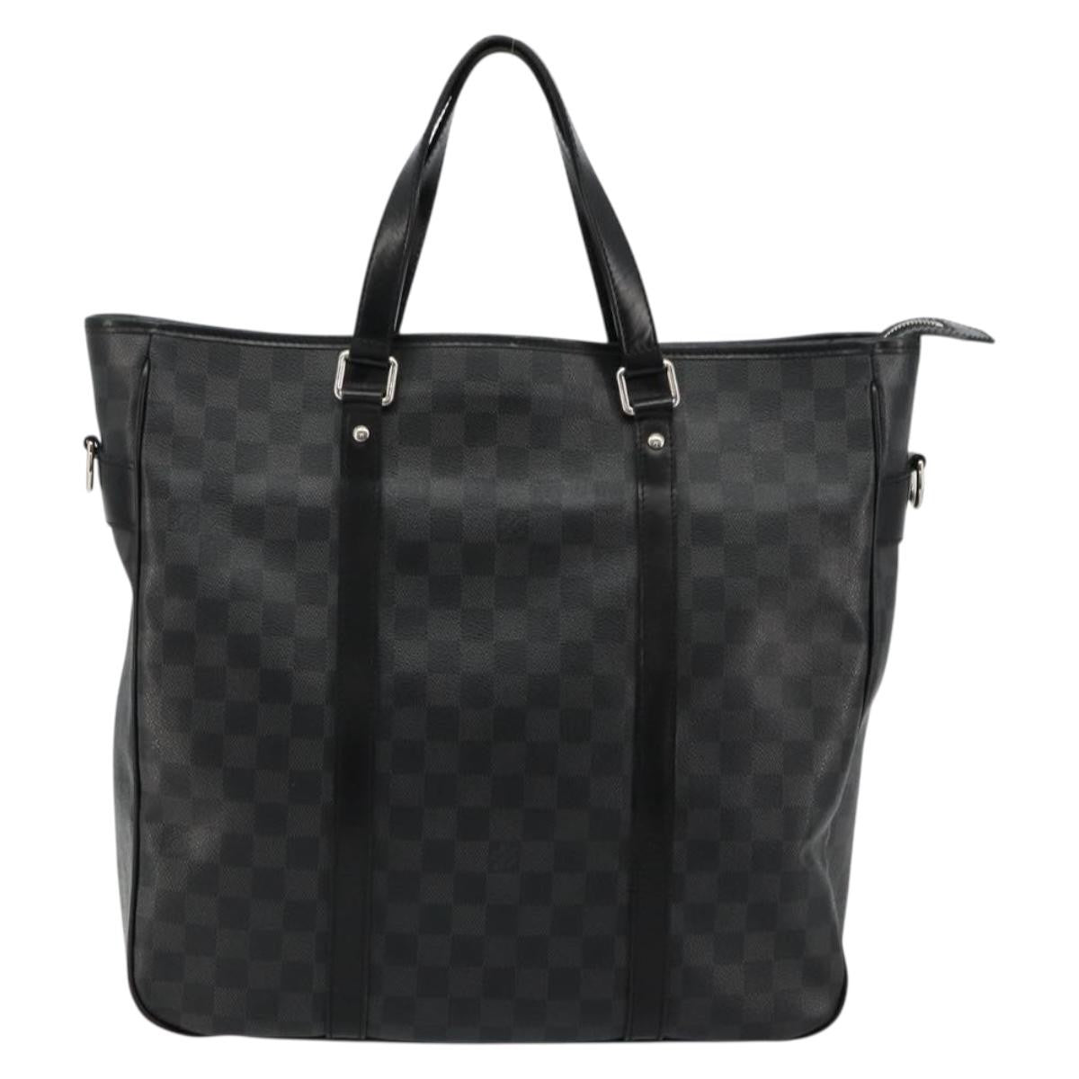Louis Vuitton Tadao Handbag Damier Graphite, Gray, Canvas, Tote Bag
