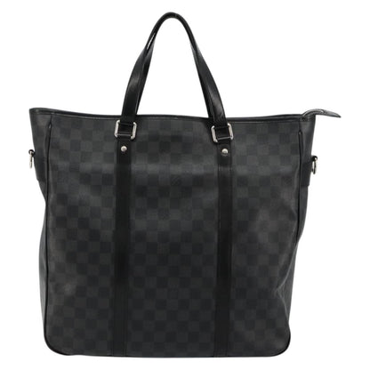 Louis Vuitton Tadao Handbag Damier Graphite, Gray, Canvas, Tote Bag