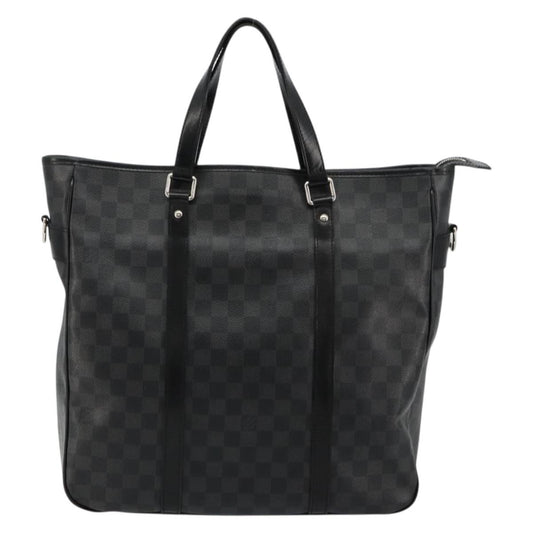 Louis Vuitton Tadao Handbag Damier Graphite, Gray, Canvas, Tote Bag