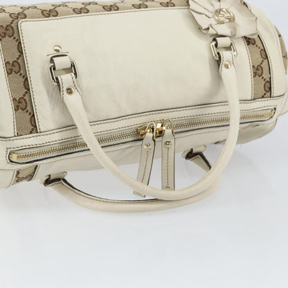 Gucci Trophy Boston Bag GG Canvas, BEIGE, CANVAS, Handbag