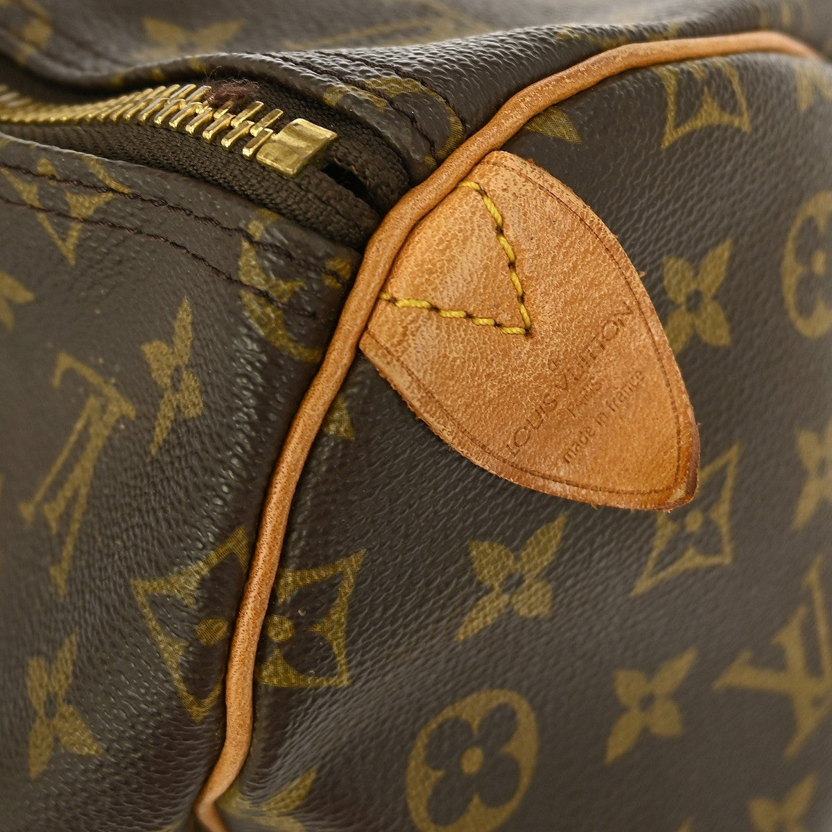 Louis Vuitton Keepall Bag Monogram Canvas, BROWN, CANVAS, LEATHER, Travel bag