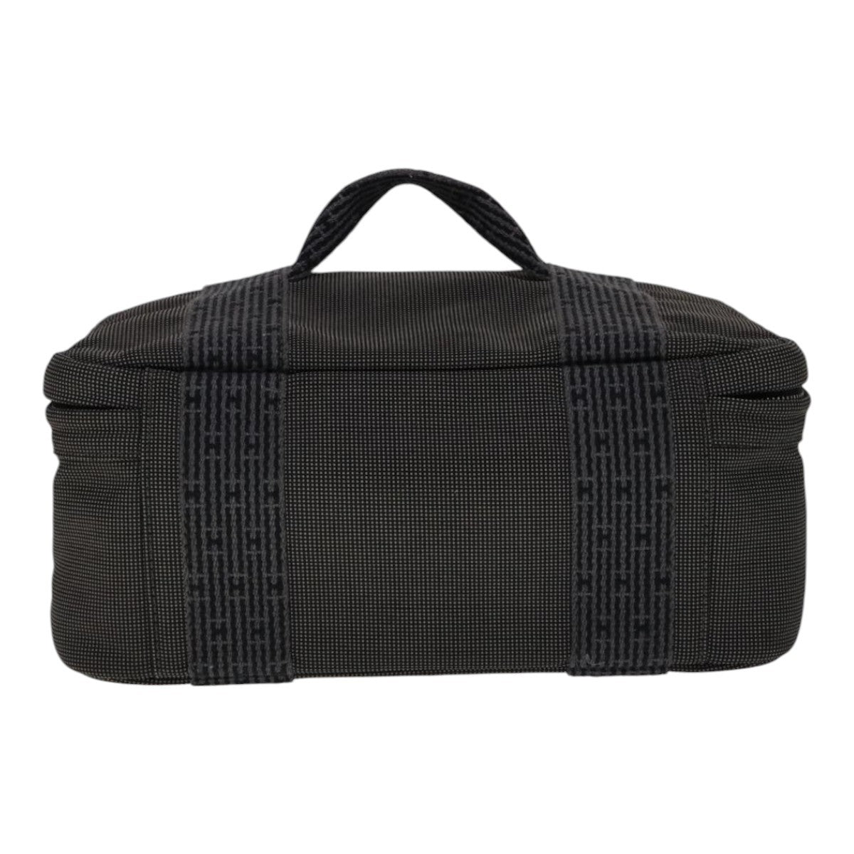 Hermes Vanity Herline Pouch Canvas, GRAY, CANVAS, Clutche & pouche