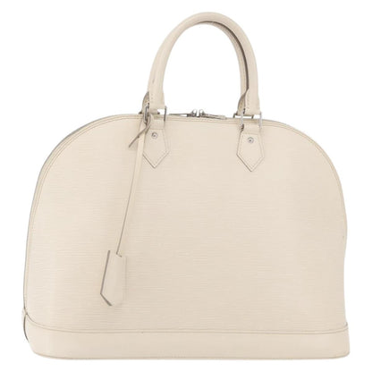 Louis Vuitton Alma Handbag Epi Leather, White, Leather, Handbag