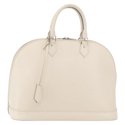 Louis Vuitton Alma Handbag Epi Leather, White, Leather, Handbag