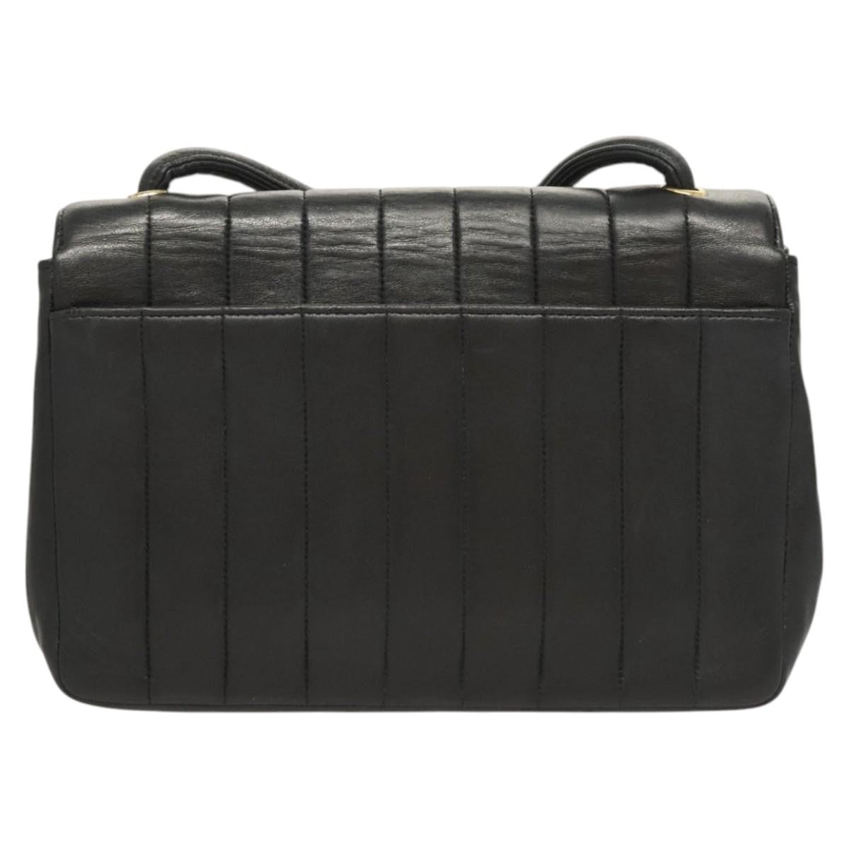 Chanel Mademoiselle Vintage Flap Bag Lambskin, BLACK, LEATHER, Handbag