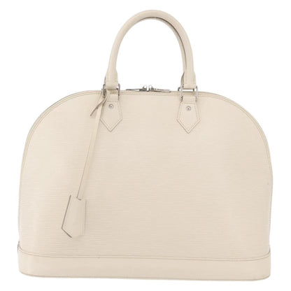 Louis Vuitton Alma Handbag Epi Leather, White, Leather, Handbag