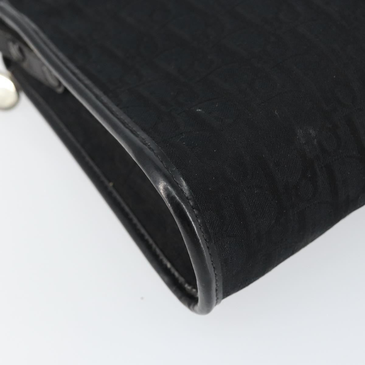 Christian Dior Vintage Trotter Shoulder Bag Canvas, BLACK, CANVAS, Shoulder bag