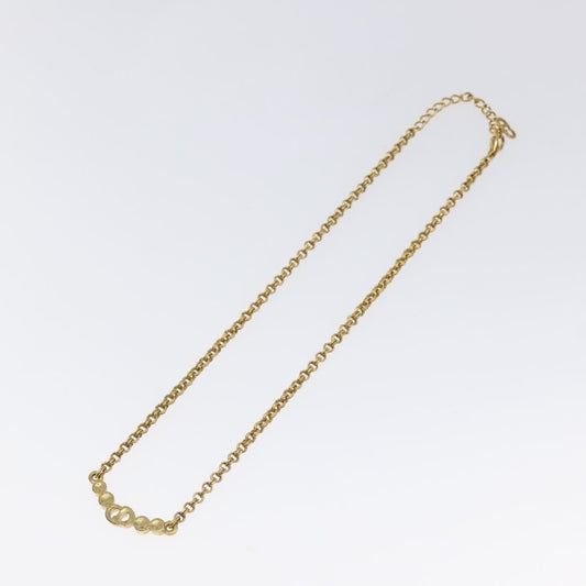 Christian Dior CD Pendant Necklace Gold-plated, GOLD, METAL, Necklace