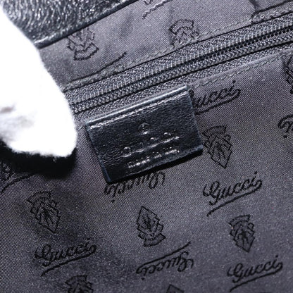 Gucci New Ladies Web Hobo Guccissima Leather, BLACK, LEATHER, Handbag