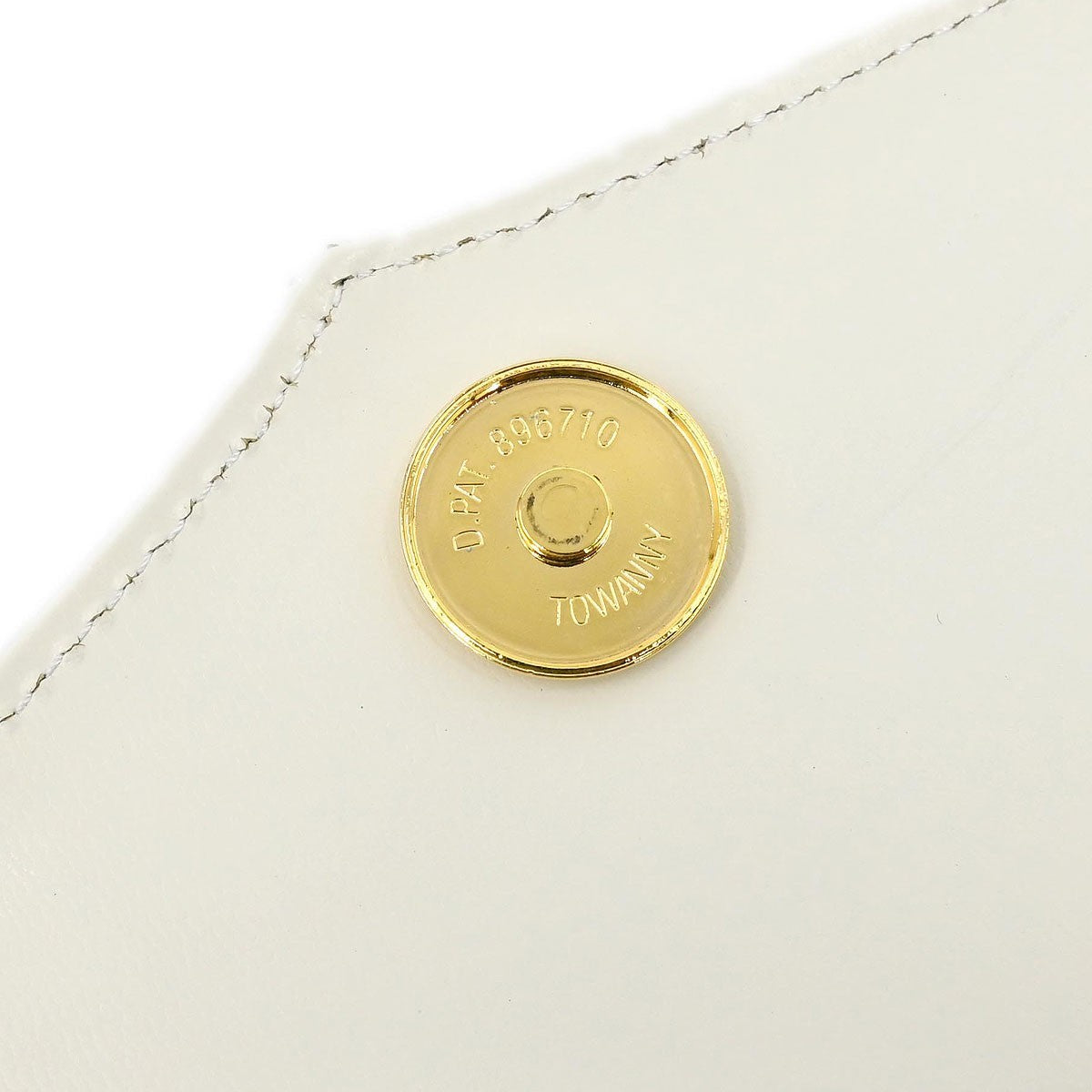 Saint Laurent Vintage Handbag Leather, WHITE, LEATHER, Handbag