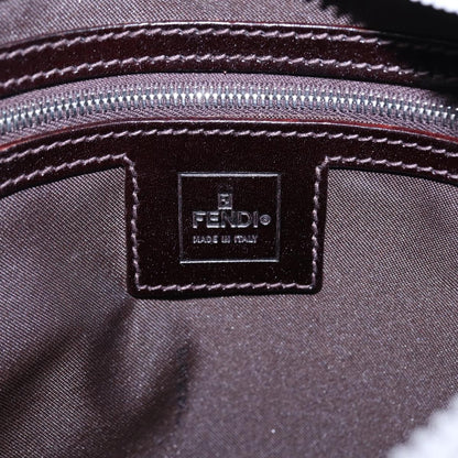 Fendi Vintage Double Pocket Zip Shoulder Bag Canvas, BEIGE, CANVAS, Shoulder bag