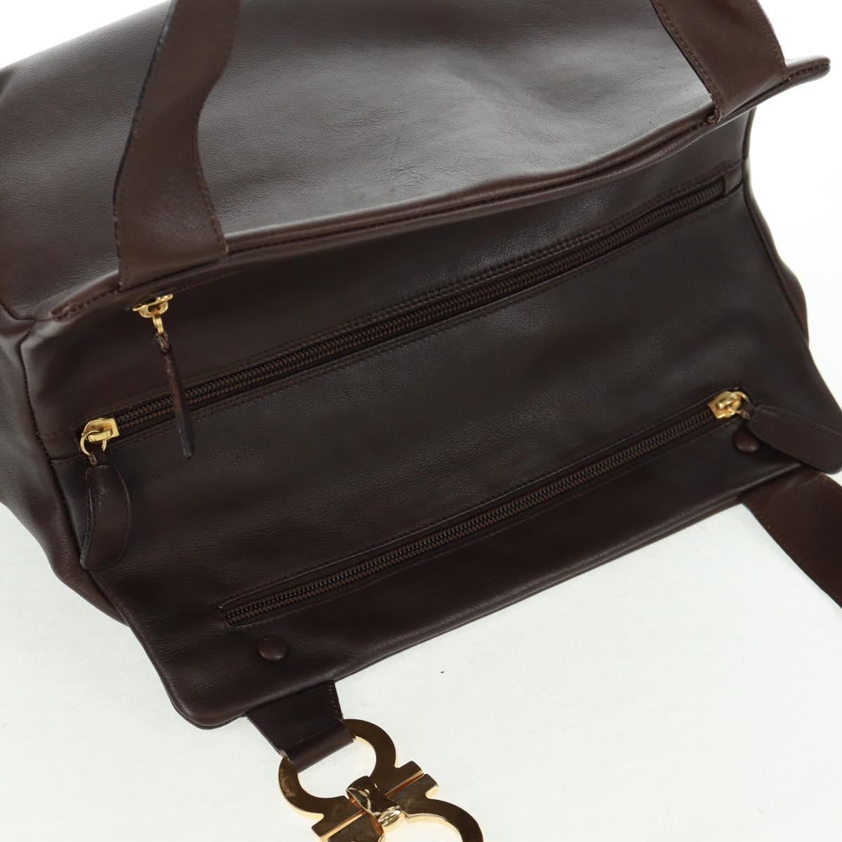 Salvatore Ferragamo Vintage Tote bag Leather, BROWN, LEATHER, Tote bag