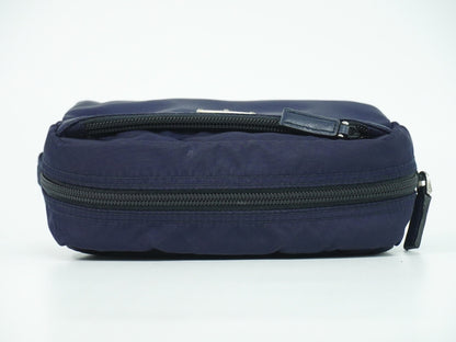 Prada Pochette Nylon, NAVY, NYLON, Clutche & pouche