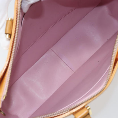 Louis Vuitton Columbus Handbag Monogram Vernis, Beige, Patent Leather, Tote Bag