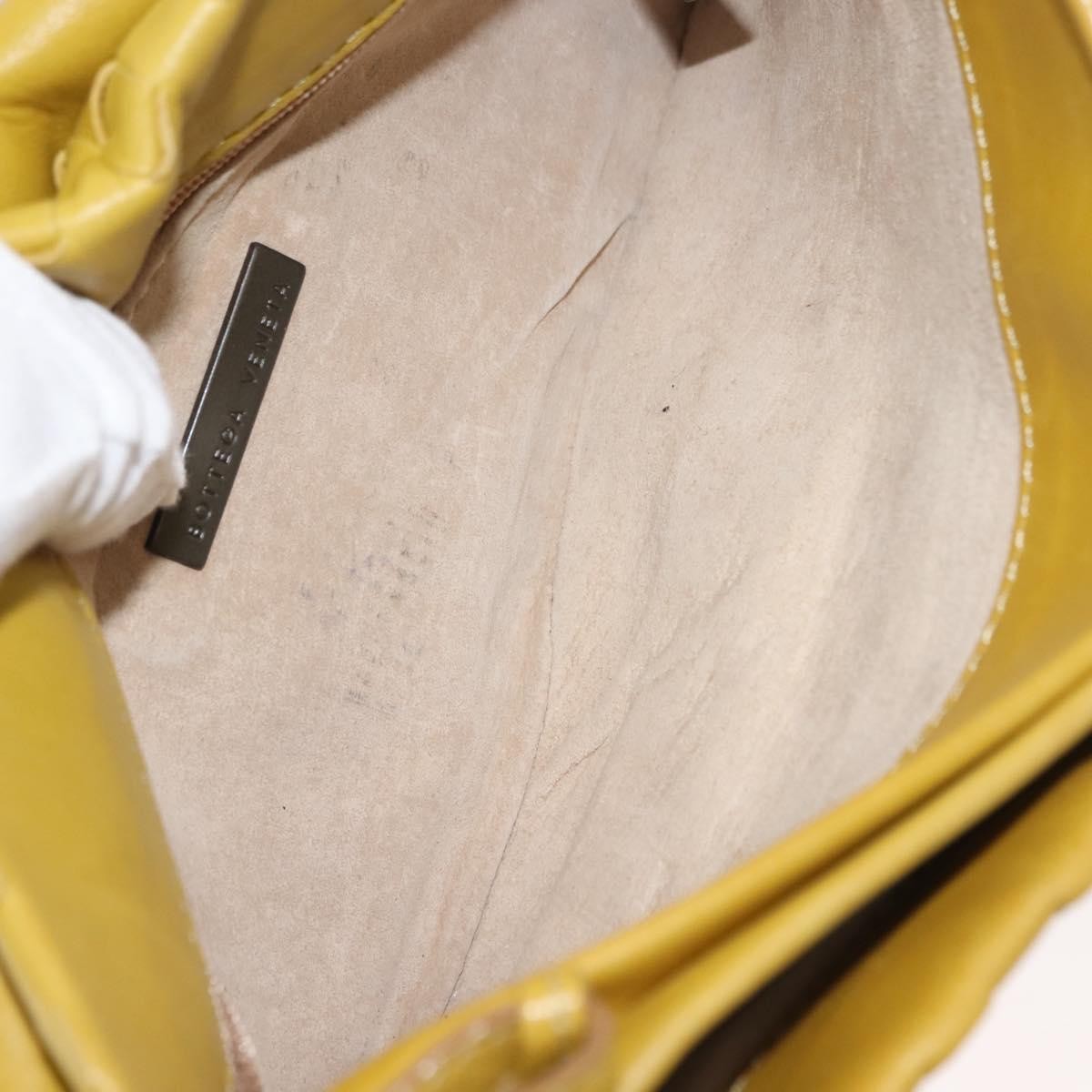 Bottega Veneta Intrecciato Leather, YELLOW, LEATHER, Shoulder bag