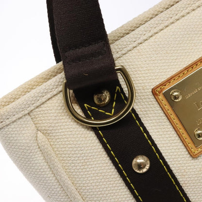 Louis Vuitton Antigua Tote Canvas, WHITE, CANVAS, Tote bag