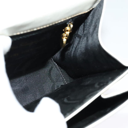 Salvatore Ferragamo Gancini Convertible Top Handle Bag Leather, WHITE, LEATHER, Handbag