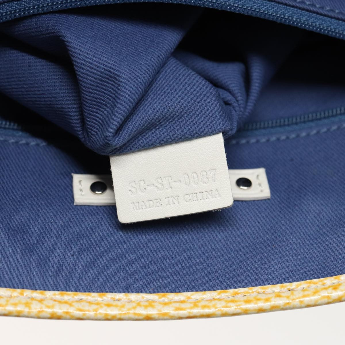 Celine Vintage Macadam Tote bag Canvas, YELLOW, CANVAS, Tote bag