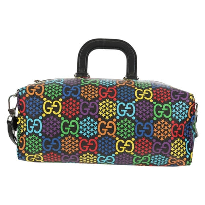 Gucci Convertible Duffle Backpack Psychedelic Print GG Coated Canvas, MULTICOLOUR, PVC, Travel bag