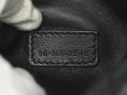 Christian Dior DiorTravel Nomad Pouch Macrocannage Quilt Calfskin, Black, Leather, Clutch