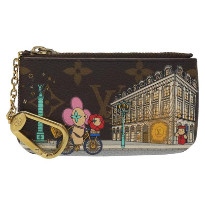Louis Vuitton Pochette Clés Monogram Vivienne, BROWN, CANVAS, Wallets