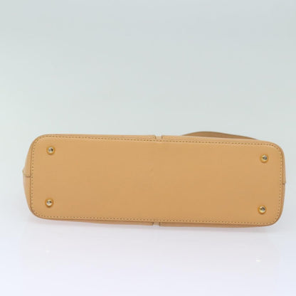 Burberry Vintage Shoulder Bag Leather, BEIGE, LEATHER, Shoulder bag