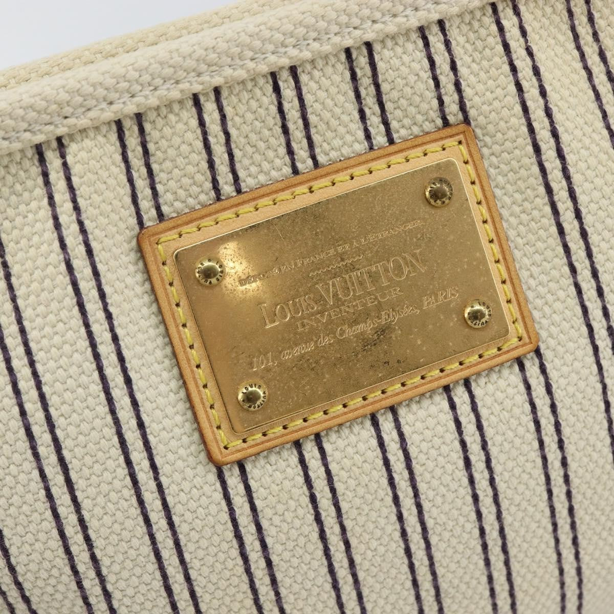 Louis Vuitton Antigua Pouch Canvas, BEIGE, CANVAS, Clutche & pouche